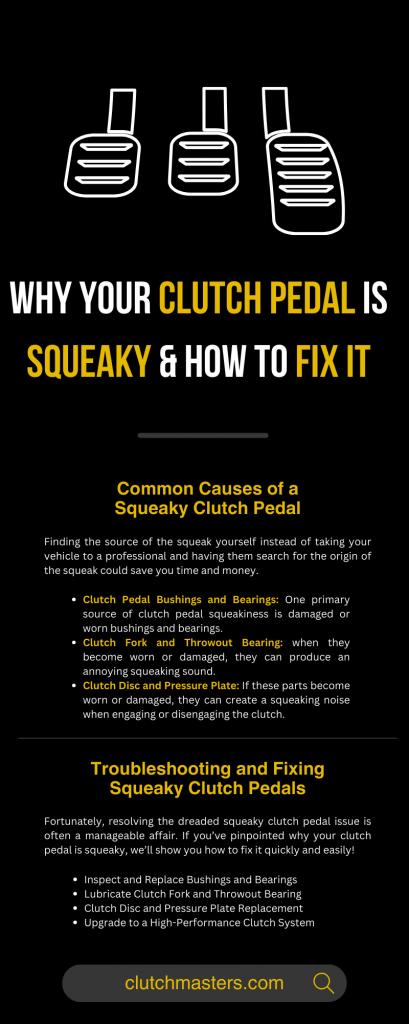 Why Your Clutch Pedal Is Squeaky & How To Fix It